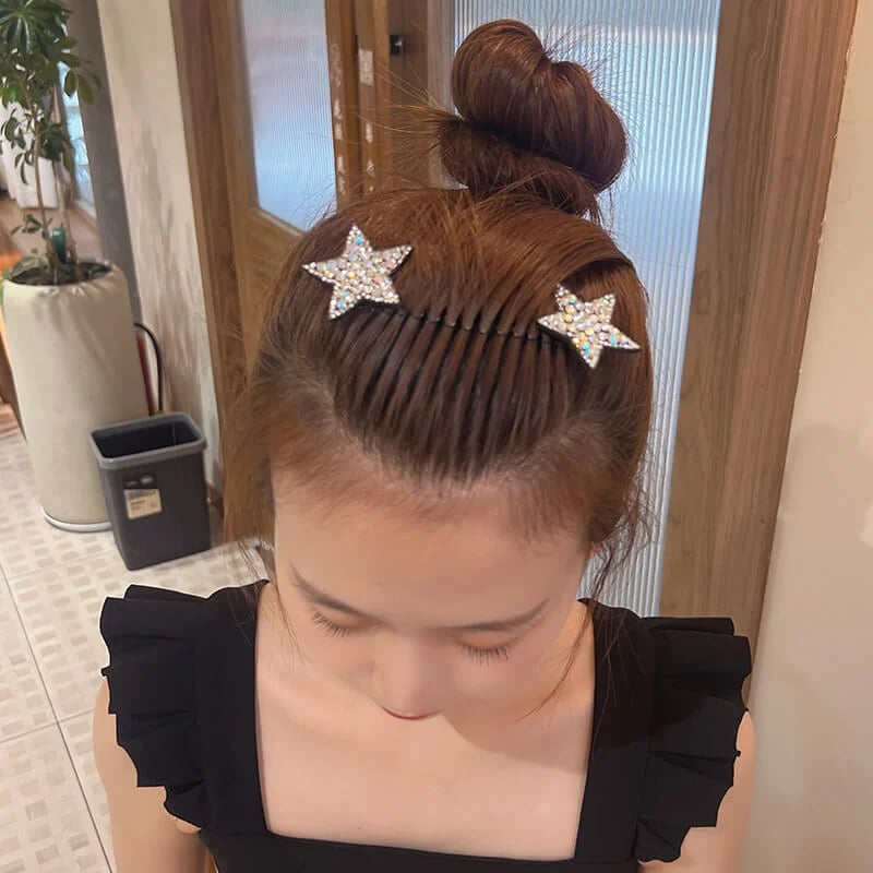 Rhinestone Star Hårkamssett (5 deler) | Luvikno
