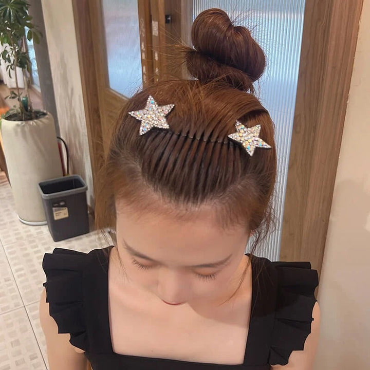 Rhinestone Star Hårkamssett (5 deler) | Luvikno