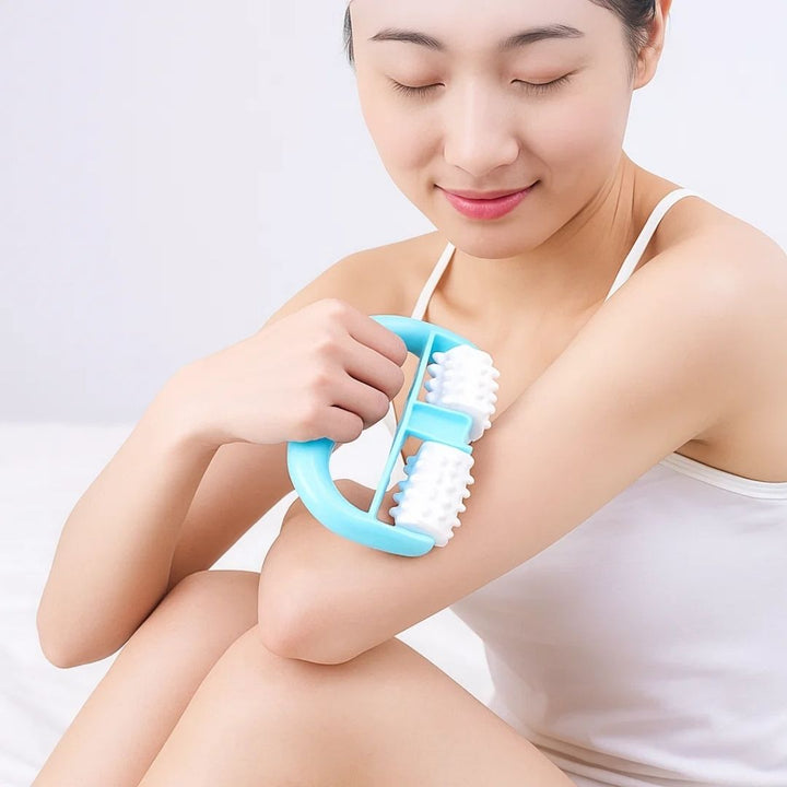 ToneWood | Cellulite Massasje Roller – Dypvev Skulptur – Naturlig Tre – Hjemme Kropp Toner Luvikno