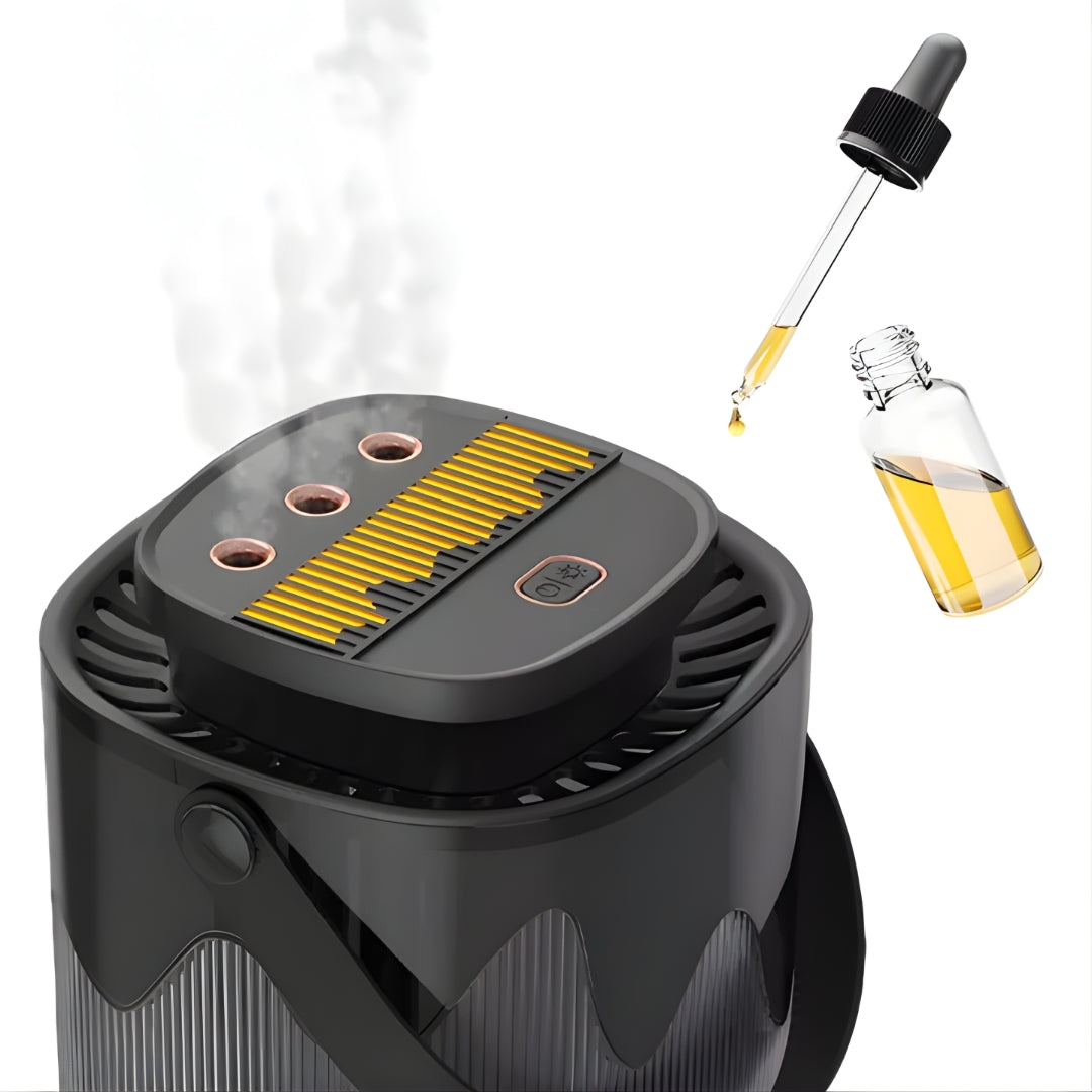 Essensiell Olje Aroma – Stille 3 L Tank – Linder Tørr Luft, Beroliger Huden & Forbedrer Søvnkvaliteten Luvikno