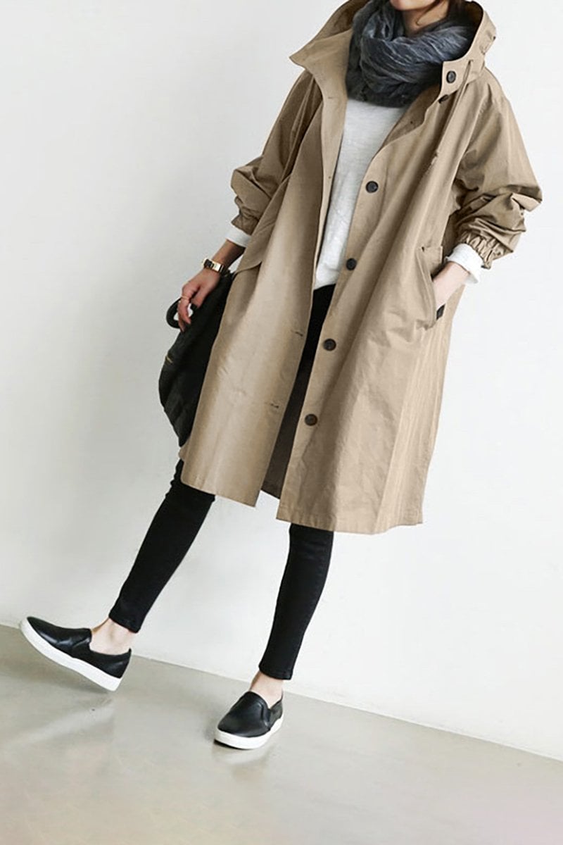 Luvik | Naisten hupullinen trench-coat