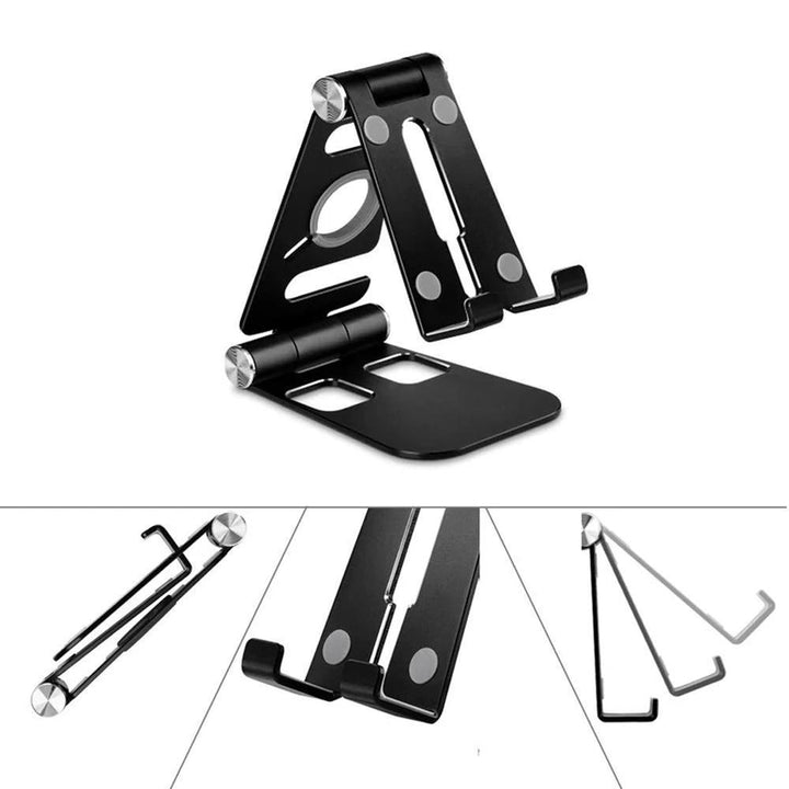 Flerbruks sammenleggbar smarttelefonholder laget av aluminium legering | Luvikno