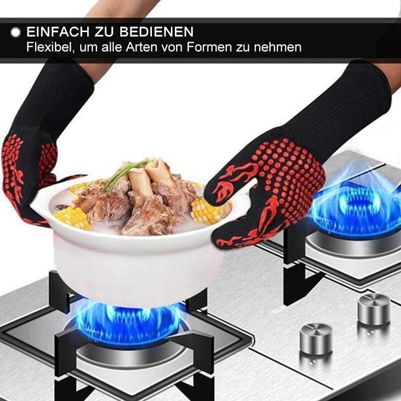 Bequee profesjonelle grillhansker varmeresistente hansker - 1 par | Luvikno