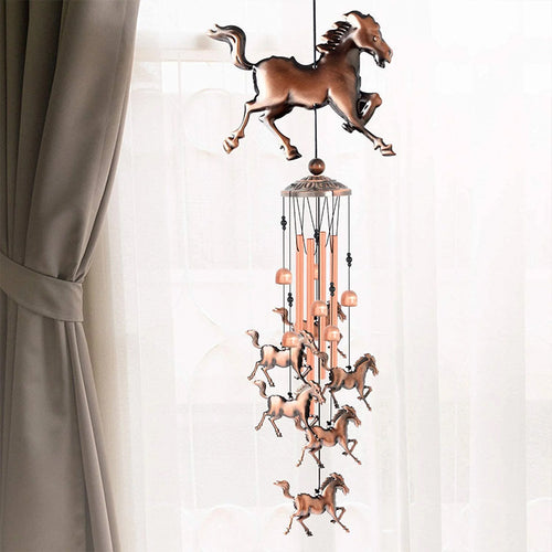 Retro Bronse Hest Vindklokke | Luvikno