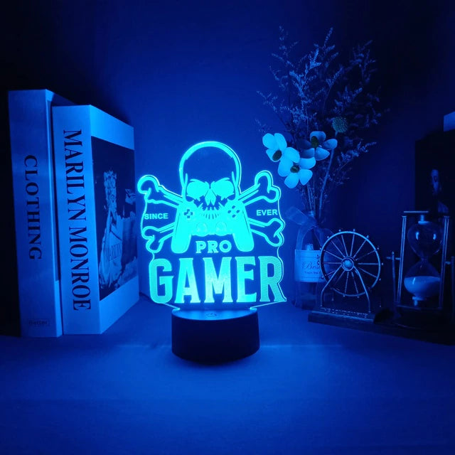 Gamer 3D LED-lamper | Luvikno