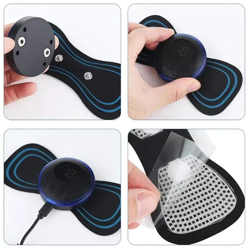 EMS Mini Body Massager Puls Nakke Smerte Lindring Luvikno