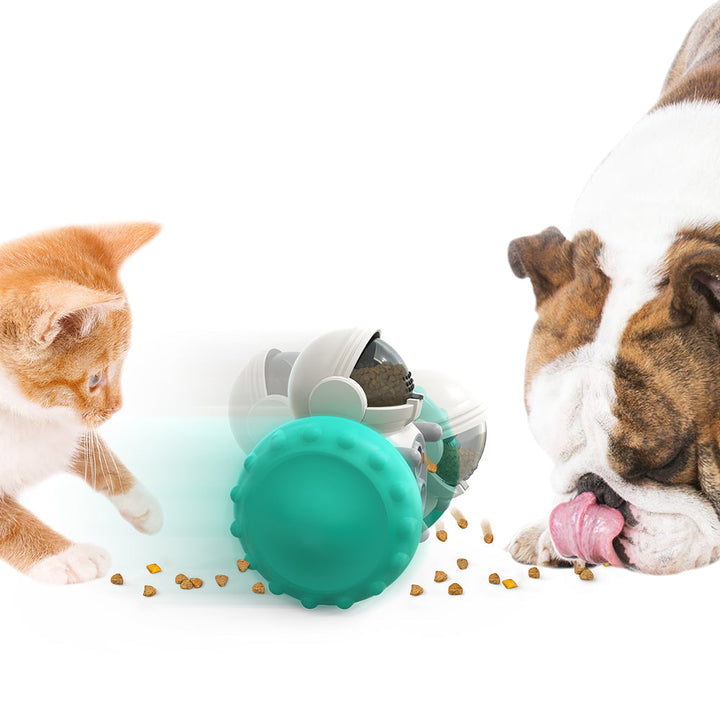 Wobble Food Bil – Balanse & Sakte Fôr Toy for Hunder & Katter Luvikno