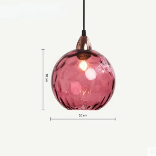 LumiSphere Pendellampe – Elegant Glassfære Belysning Luvikno