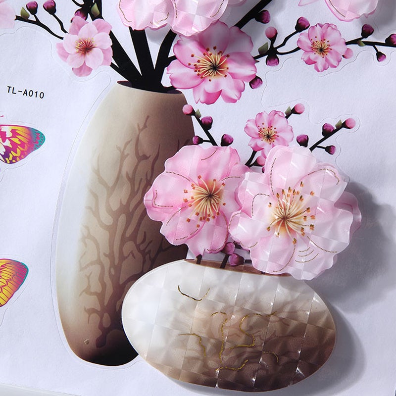 DIY Plantevase 3D Stereo Klistremerker Selvklebende | Luvikno