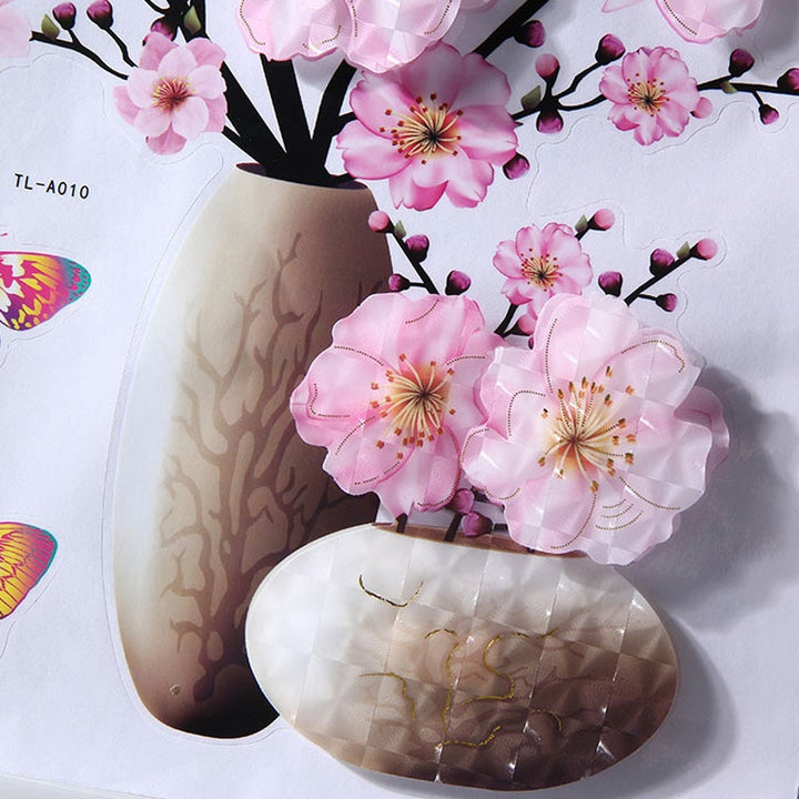 DIY Plantevase 3D Stereo Klistremerker Selvklebende | Luvikno