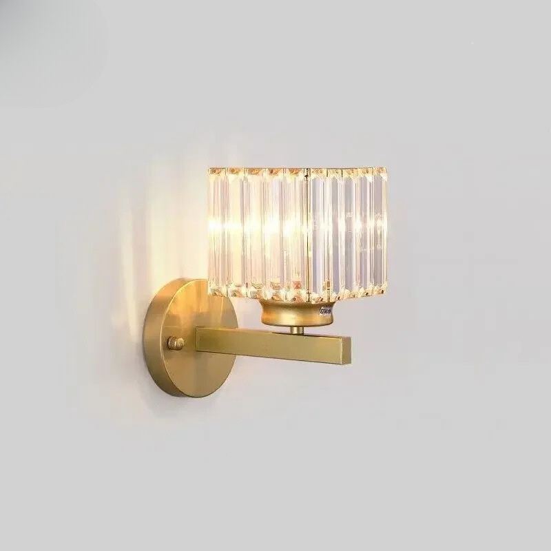 CrystalLuxe - Elegant Krystall LED Veggbelysning Luvikno