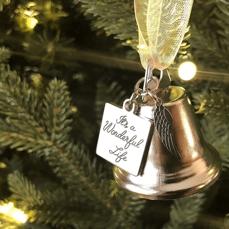 Juletrær Minne Ornamenter Engel Vinger Klokke Pendel Henge Dekorasjon | Luvikno