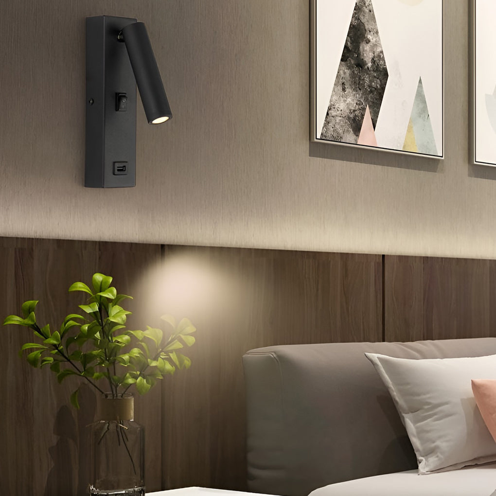 Luvikno | ArtiLicht Luksus Vegglampe med Justerbar LED og USB Ladeport