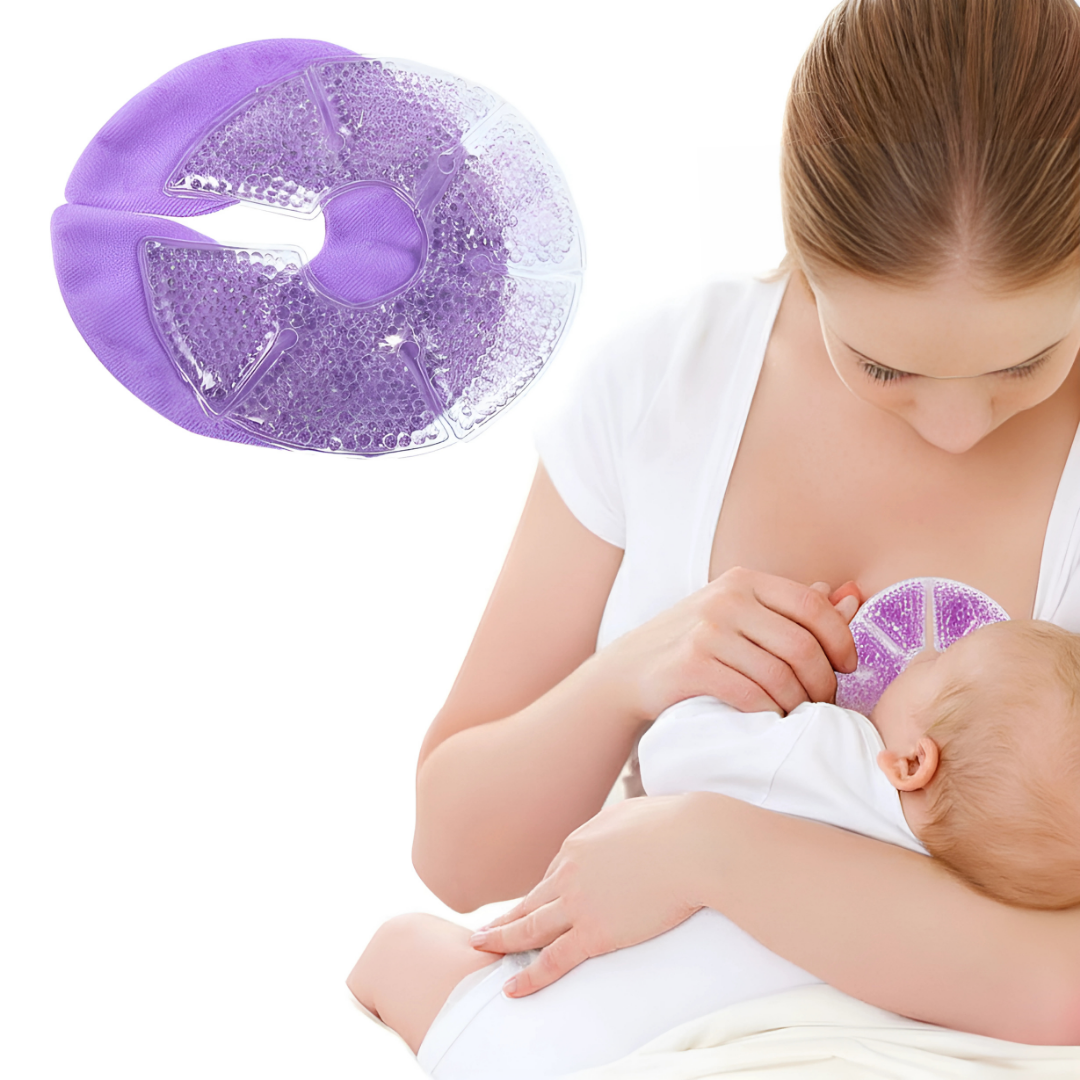 Engorgement Relief – Hot & Cold Contoured Gel Design – Comfort & Pain Relief for Nursing Mums Luvikno