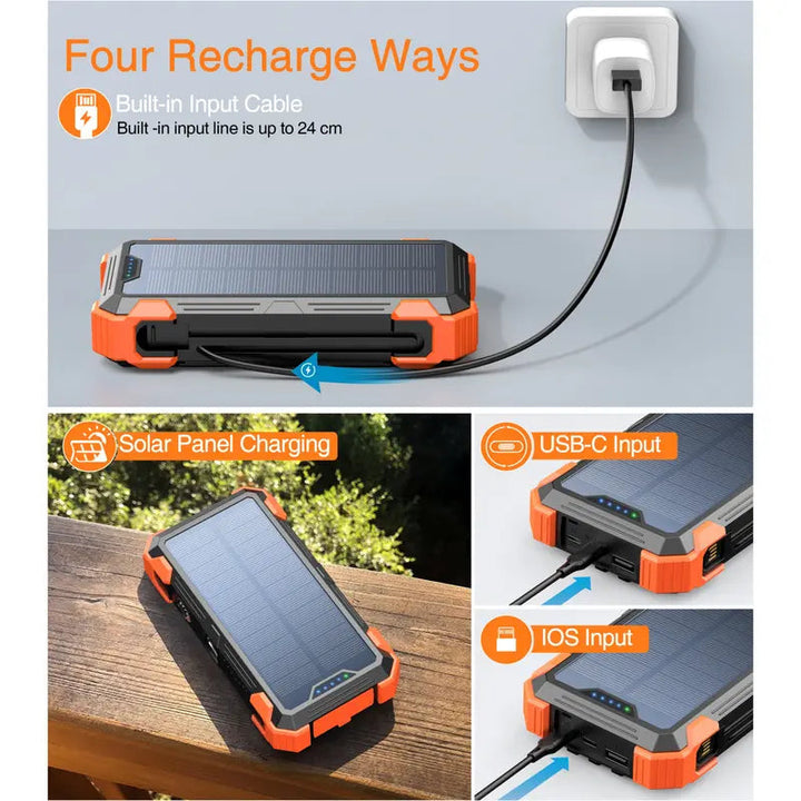 Rivanta Solar-Powerbank Nødlader IPX4 | Luvikno