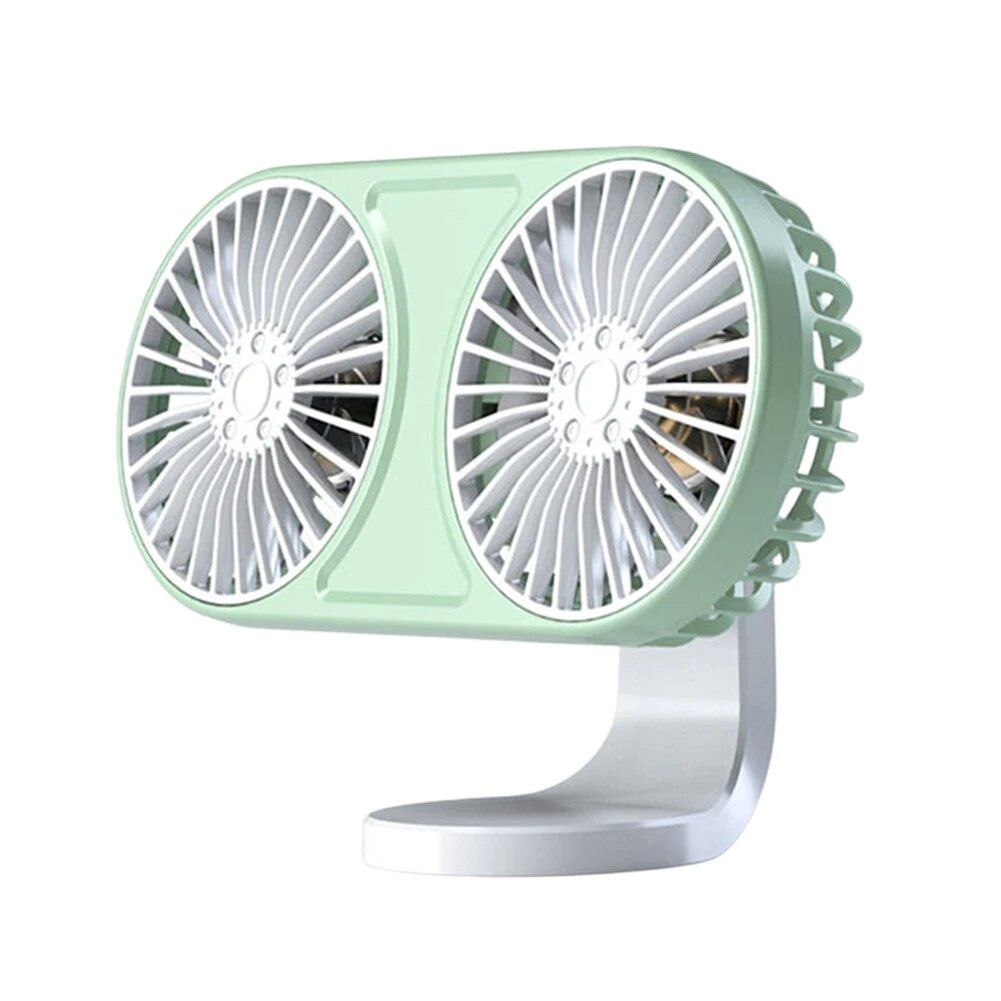 360° Roterende Dual-Head USB Bilvifte med Ambient Belysning | Luvikno