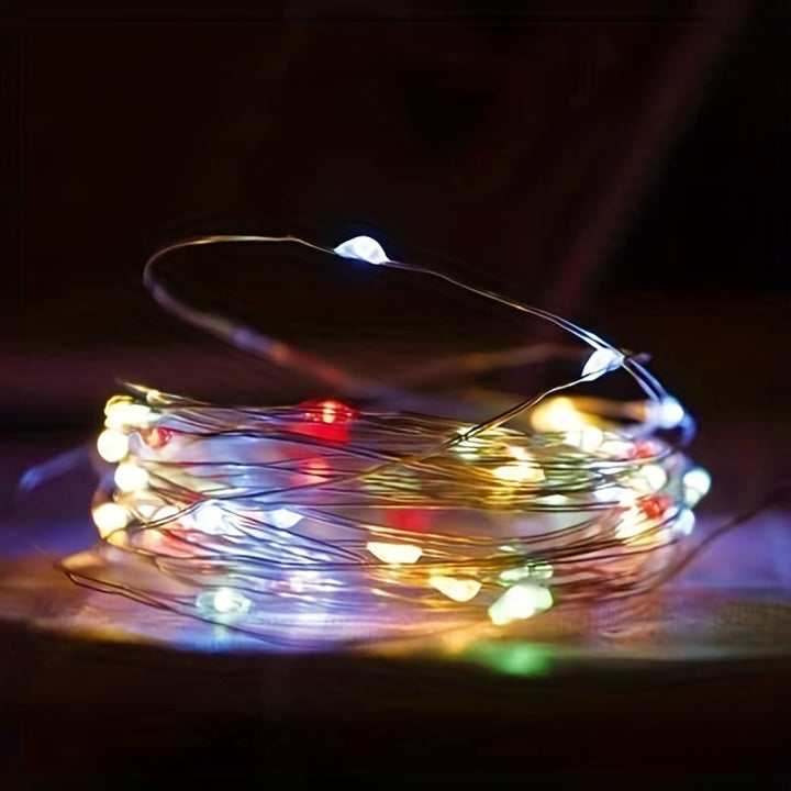 Fairy Lights Batteridrevet Kobbertråd Lyskjede Luvikno