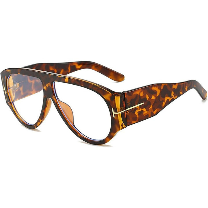 Oversized UV400 Aviator Solbriller Luvikno