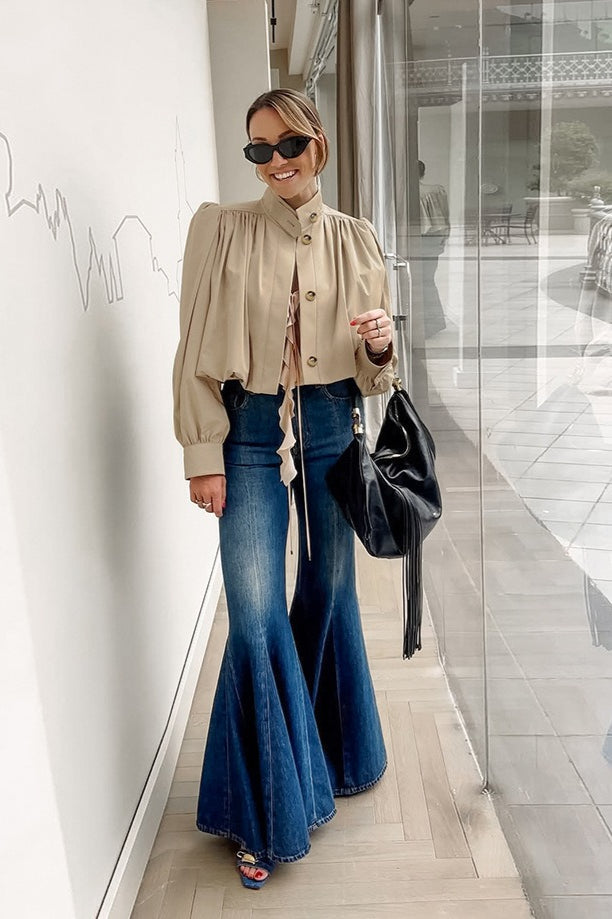 Luvik | Fit Khaki Puffi Hihajakku