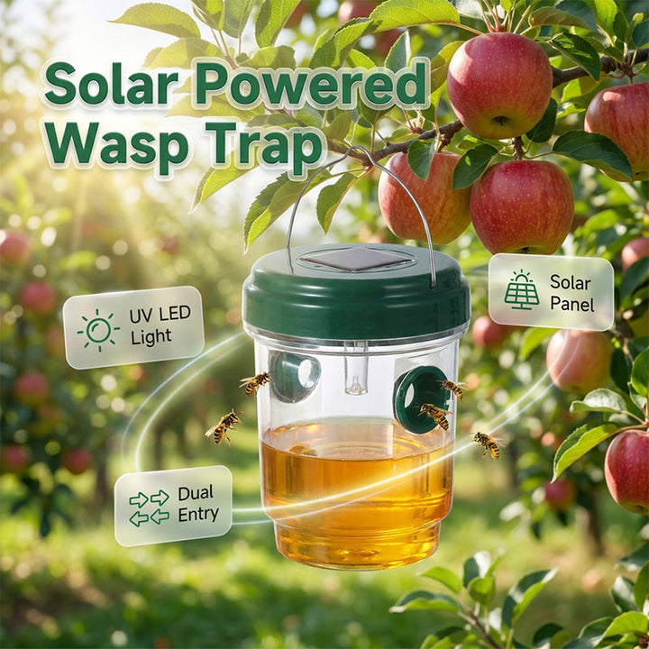 Solar drevet veps felle med LED lokk | Luvikno