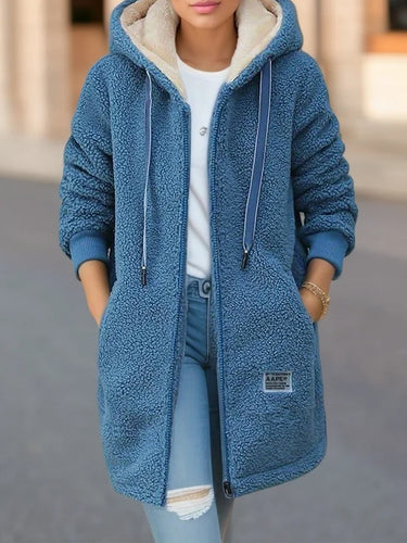 Luvik | Fleece Hupullinen Takki Vetoketjullisella Suljennalla