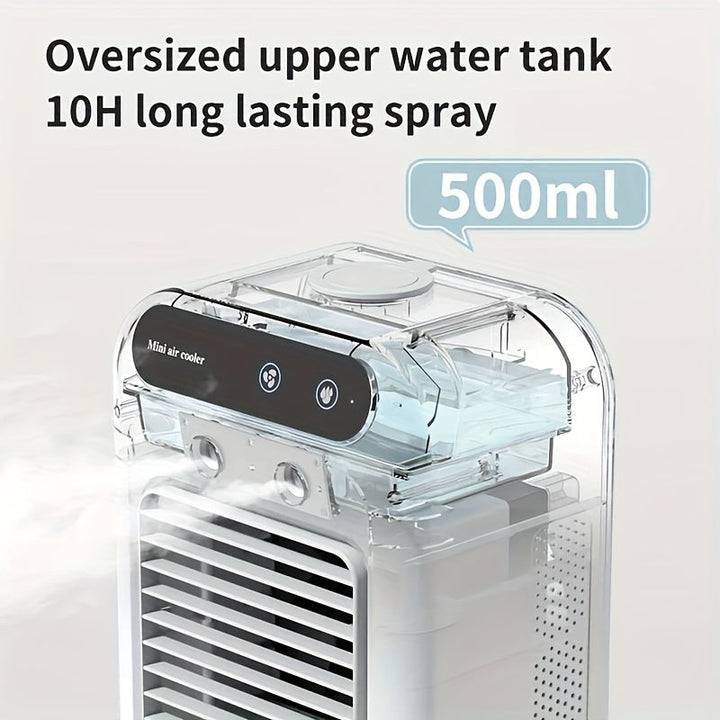 BriesKoel Mini Air Cooler med Vifte og Luftfukter | Luvikno