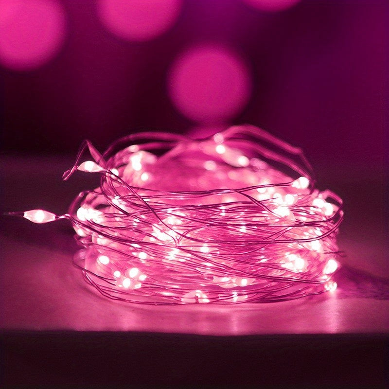 Fairy Lights Batteridrevet Kobbertråd Lyskjede Luvikno