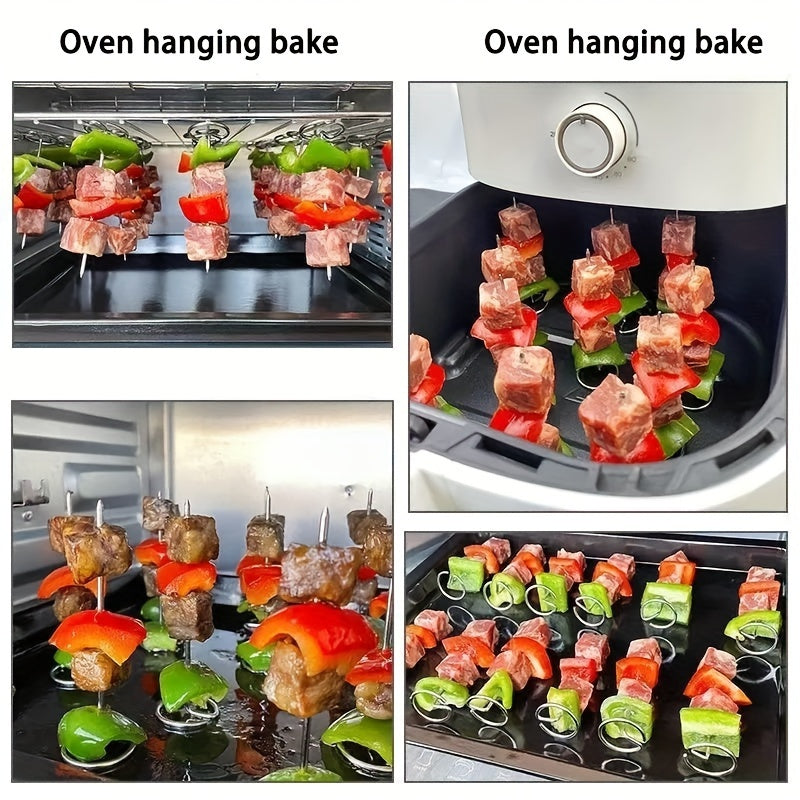 Luvikno | GrillMeisterX Turbo Spyd — Perfekte, saftige spyd uten vridningsstress for din ultimate grillfest (10 deler)