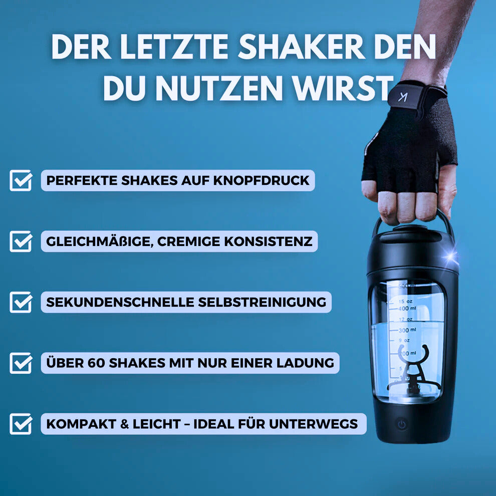 Luvikno | MixMaster Shaker Flaske | 100% klumpfri, lekkasjesikker & BPA-fri løsning