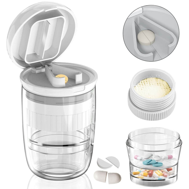 Pill cutter with dispenser | Luvikno
