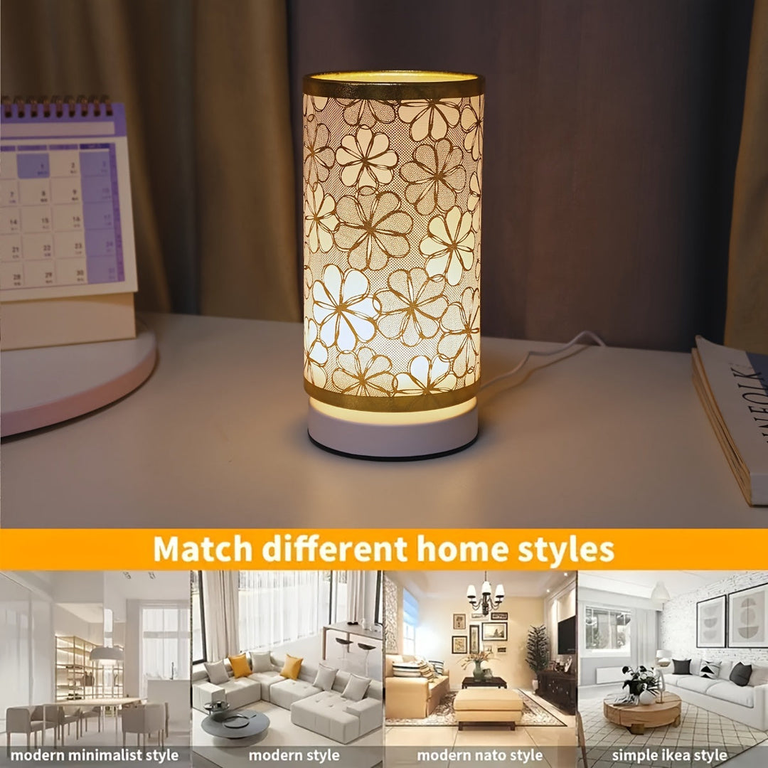ModernLicht – Opplyst USB Bordlampe i Sylinder Luvikno