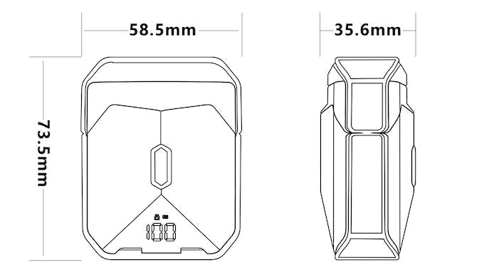 Luvikno | LuxRazor Elite Travel Charger | Kompakt magnetisk design for enkel barbering på farten