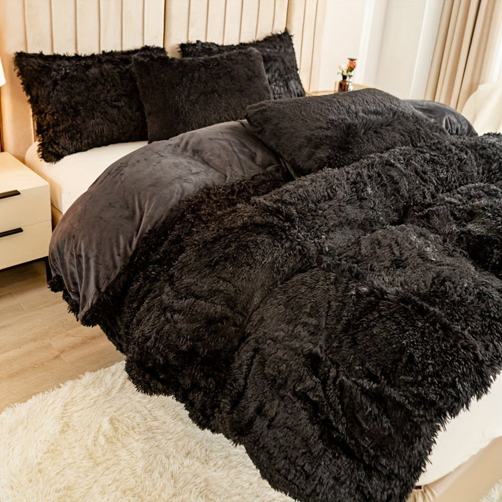 Luvikno | Ultra Soft Plush Duvet Cover Set with Zipper - Luksus & Komfort