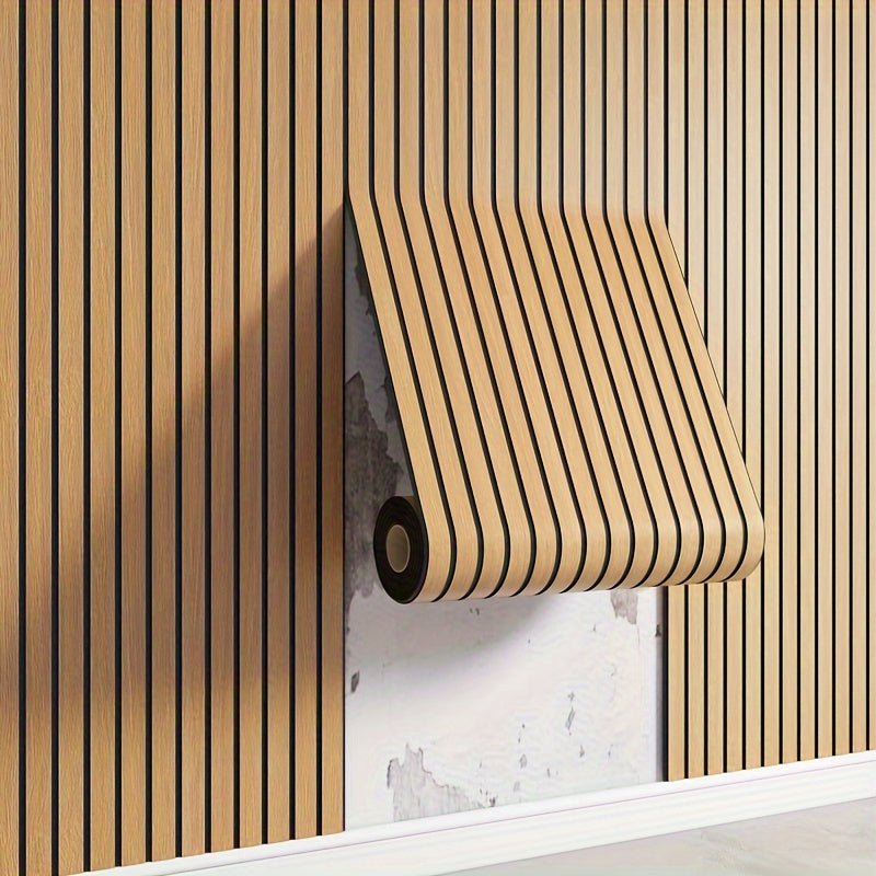 Luvikno | WoodLook Veggpaneler – Selvklebende 3D PVC Veggdeksel for Rask Boligeffekt