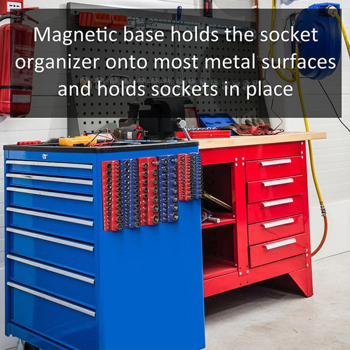 Heavy-Duty Magnetisk Socket Organizer Luvikno