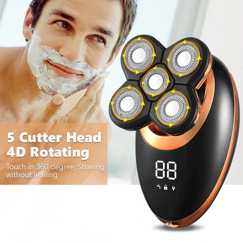 5 i 1 Oppladbar Elektrisk Barbermaskin Pro | Luvikno