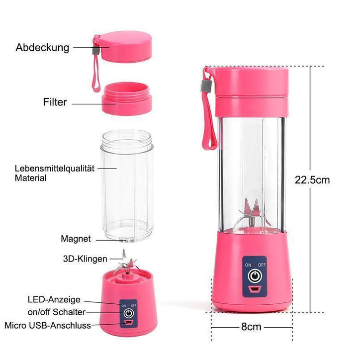 Bærbar USB Elektrisk Juicer Press | Luvikno