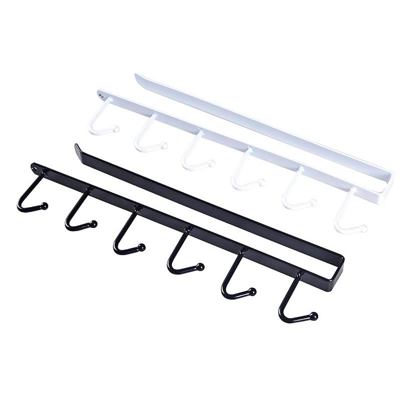6 Kroker Hengekopp Holder Ramp Plassbesparende for Kopp Organizer | Luvikno
