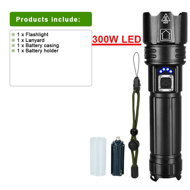 Oppladbar LED-lommelykt for Adventure Luvikno