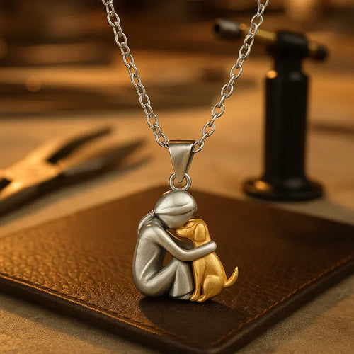 Luvikno | PawHeart Necklace – Jewelry for dog lovers with paw prints