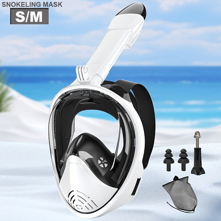 Full-face snorkelmaske med 180° synlighet | Luvikno