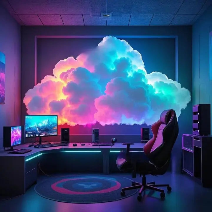 Luvikno | LED Cloud Magic Light — Fordyp deg i magisk ro og fortryllende øyeblikk av velvære
