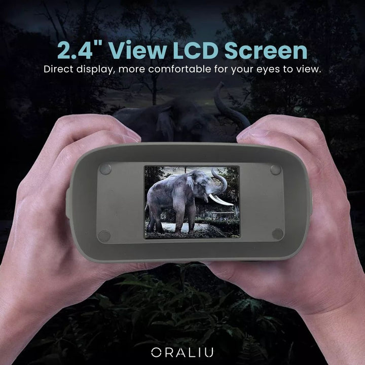 Luvikno | Digitale Nattkikkerter – 5x Zoom, Infrarød, HD Kvalitet