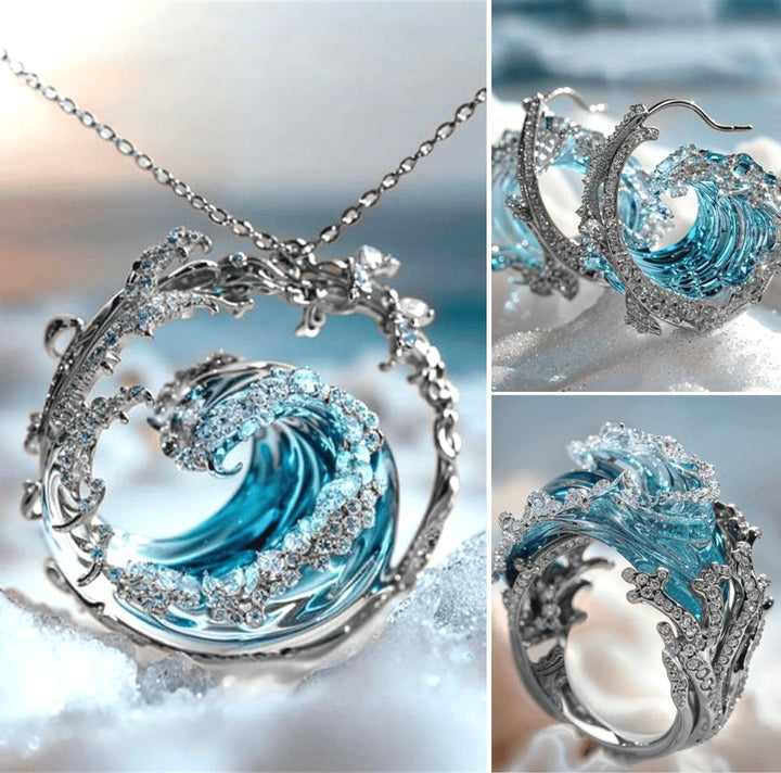 OceanSpirit Necklace - Elegant maritim halskjede i gull/sølv Luvikno