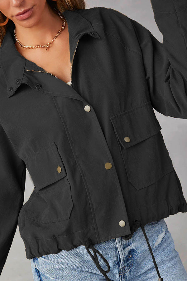 Luvik | ruudullinen Käänteet usea nappi kaksi taskua midi-takki