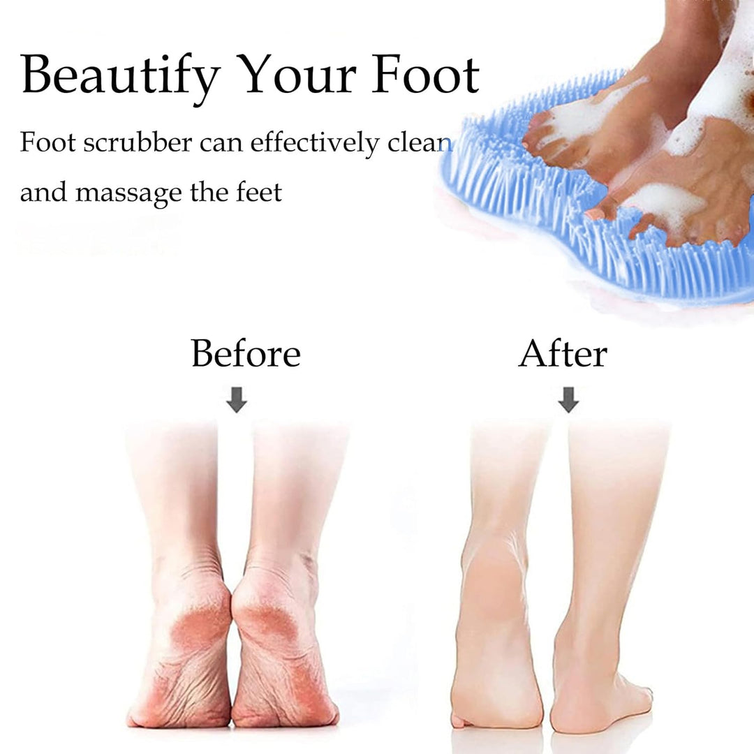 CleanFootFlex Håndfri Silikon Fot Ren Mat Luvikno