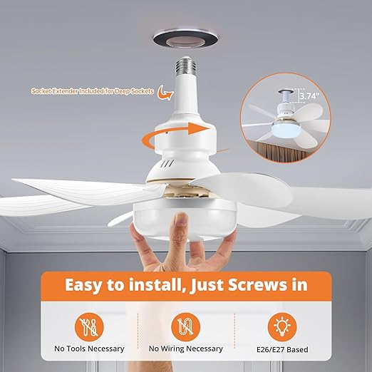 Takvifte med LED-lampe | Luvikno