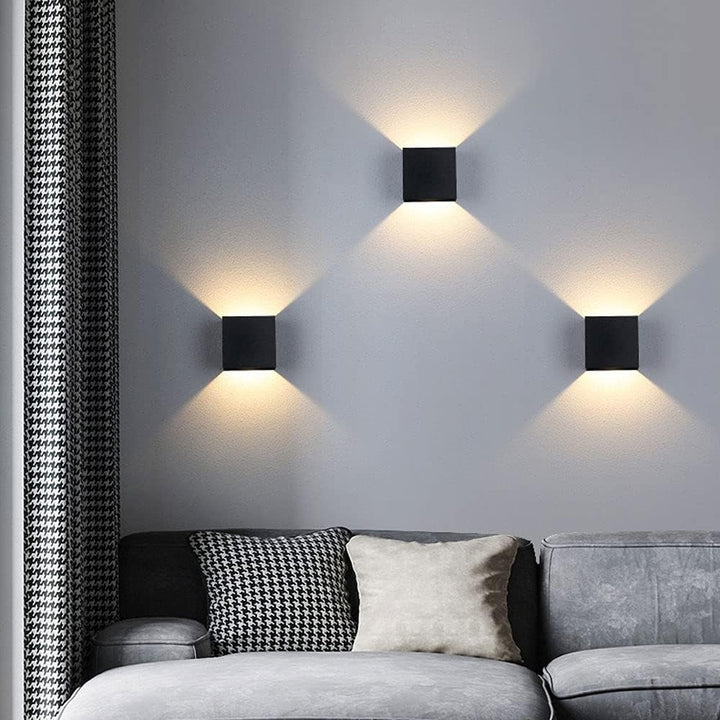 Luvikno | Trådlamp | Justerbart opp & ned lys, USB-drevet for hjemmedekorasjon & koselig atmosfære