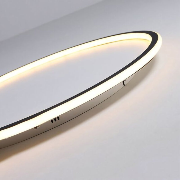 LunaNova - Moderne LED Taklampe Metall/Akryl for Stue og Soverom, Svart/Hvit Design | Luvikno