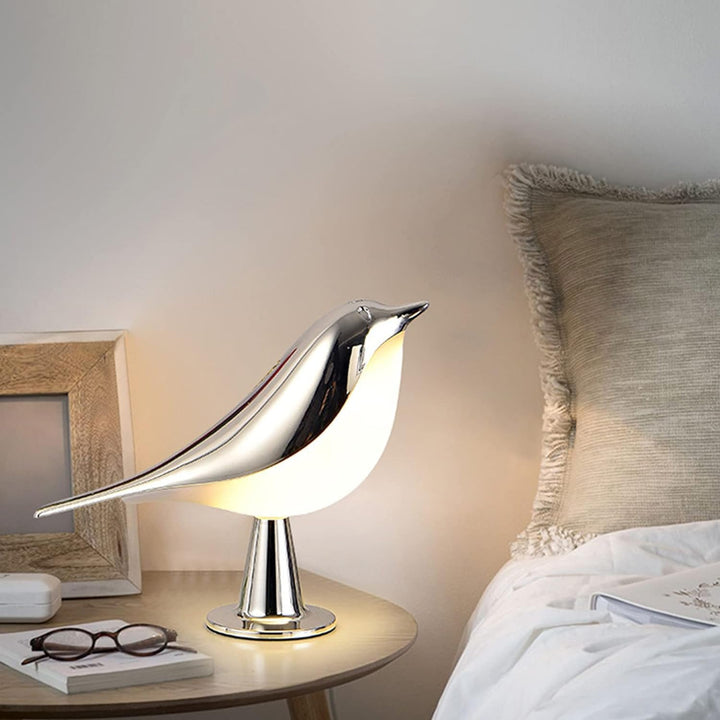 Moderne Tre LED Bordlampe Fugl Design Luvikno
